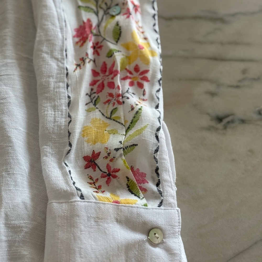 Figueroa & Flower Boho Floral Top Sz L - Picture 10 of 13